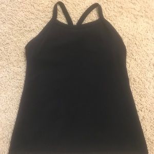 Lululemon power Y tank with mesh back detail